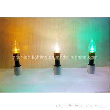 3X1w LED Candle Bulb Long Tail